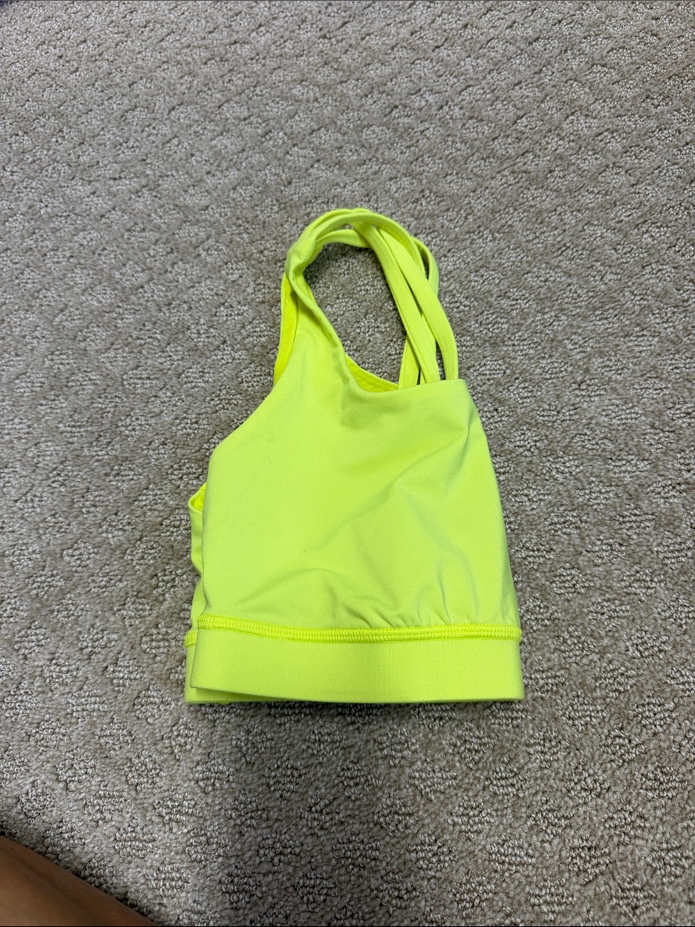 Lulu lemon size 8  Yellow Strappy Sports Bralette - Women's Intimates